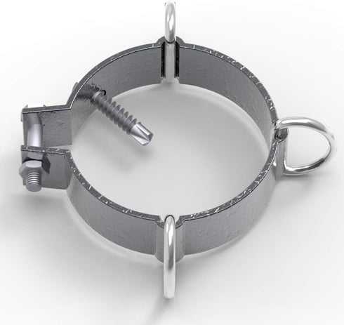 E&K Sunrise 3" Diameter D-Ring Clamp for Sun Shade Sail Pole Accessories, Sun Shade Sail Pole, Canopy Support Poles...