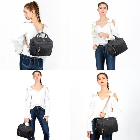 Small Diaper Bag Backpack, Mini Diaper Tote & Portable Crossbody Backpack with Insulated Pocket...