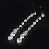 4 Pcs Bridal Jewelry Set for Wedding,Sliver Rhinestone Necklace Bracelet Dangle Earrings Prom Jewelry Sets for Bride,Bridesmaid Jewelry Set for Wo...