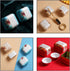 3 Pcs Tea Tin Canister Mini Tea Storage Box Rustproof Square Coffee Tea Sealed Box for Store Crafts Snacks Candy and Tea...