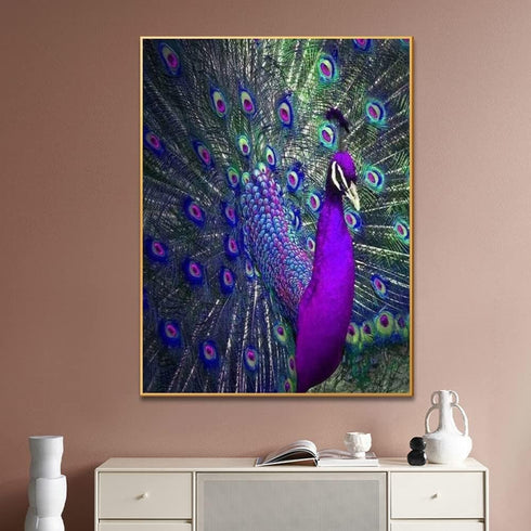 BOMUVI Paint by Number for Adults Beginner Paint by Numbers for Adults Peacock Paint by Number Kits Acrylic Painting Paint by Number Kits on Canva...