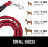 Gorilla Grip Heavy Duty Dog Leash, Soft Handle, Strong Reflective Rope for Night Pet Walking, Small Medium Large Animals, Durable Puppy Training L...