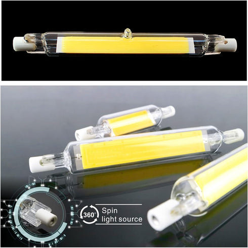 118mm 20W R7S LED Bulb 200W Halogen Equivalent 118mm J-Type High Brightness 20W 120V R7S Base 6000K Daylight White J Type T3 118mm Double Ended Fl...