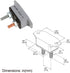 GLOSO Stud Type Circuit Breakers, Lengthwise Bracket, Auto Reset (T1) - 1 Pack (5A) E518...