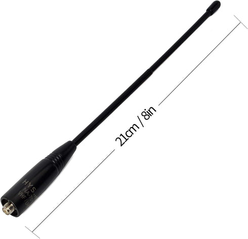 HYS NA-701 SMA-Female Ham Radio Antenna Dual Band VHF UHF Walkie Talkie Replacement Antenna for Baofeng BF-888S BF-UV5R BF-UV82 GT-3 BF-F8HP Handh...
