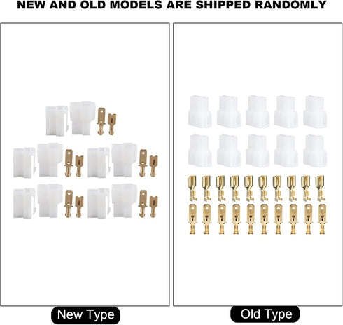 T Type Power Plug, Power Plug T Type 2 Power Plug Cable Connectors Set Fit for FT 7800R FT 8800R FT 8900R...