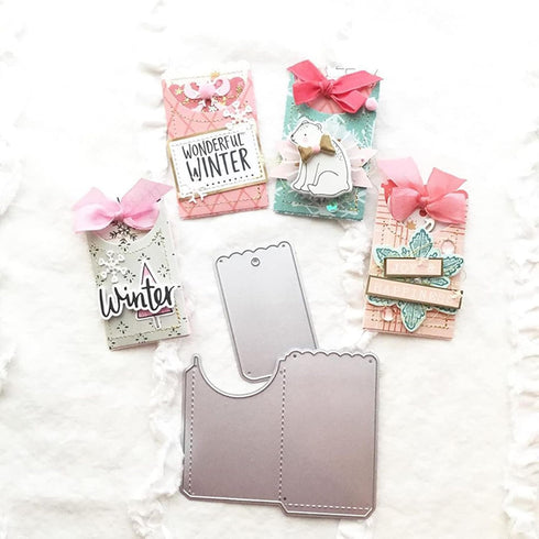 3D Card Shape Metal Die Cuts,Rectangular Gift Pop-Up Card Envelope Cutting Dies Stencils DIY Crafts Cards Cuts for DIY Embossing Card Making Photo...