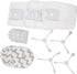 Sweeping Robot Accessories Vacuum Cleaner Replacement Compatible for Roidmi EVA SDJ06RM Sweeping, Include 4 Dust Bag, 4 Filters, 4 Side Brush and ...