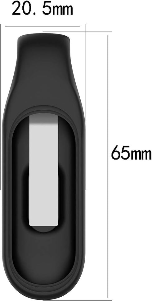 Clip for Compatible with Xiaomi MI Band 7/7 NFC/6/6 NFC/5/5 NFC Band Clip Holder Case Replacement Soft Silicone Strap Accessories for Amazfit Band...