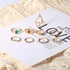 9 Pcs Bohemian Stackable Joint Knuckle Ring Set Vintage Emerald Crystal Finger Ring Gold Midi Ring Pack for Women and Girls...