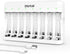 Dlyfull 8 Bay AA AAA Battery Charger with USB-C High-Speed Charging, Independent Slot for 1.2V Ni-MH Ni-CD Rechargeable Batteries, Cable Included....