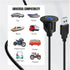 TNP USB 3.0 Flush Mount Cable w/Buckle, Dashboard Panel Dash Mount 1 Port USB Socket Plug Jack Connector Extension Wire Cord Water Resistant Male ...