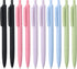 Black Gel Pens Fine Point Smooth Writing Pens Bulk, Soft Touch Cute Pens Aesthetic School Supplies, 0.5mm Black Ink Pens for Journaling, Cute Offi...