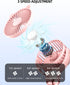 Portable Mini Stroller Fan, Battery Operated Small Clip on Fan, Detachable Flexible Tripod Baby Fan with 3 Speed, Rechargeable Personal Fan for Ca...