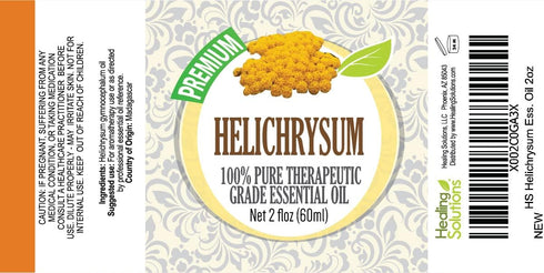 Healing Solutions 60ml Oils - Helichrysum Essential Oil - 2 Fluid Ounces...