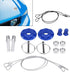 Acouto Hood Pins Kit CNC Aluminum Alloy Car Racing Hood Pin Lock Appearance Kit Universal Hood Pin Plate Kit(Blue)...