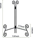 Plate Stand, 12 Inch Plate Holder Display Stand 1 Pack, Black Metal Picture Stand Picture Frame Easel for Home Office Exhibition Reception...