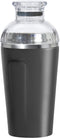 OGGI Groove Insulated Cocktail Shaker-17oz Double Wall Vacuum Insulated Stainless Steel, Tritan Lid has Built In Strainer, Ideal Cocktail Mixer, M...