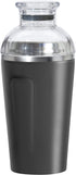 OGGI Groove Insulated Cocktail Shaker-17oz Double Wall Vacuum Insulated Stainless Steel, Tritan Lid has Built In Strainer, Ideal Cocktail Mixer, M...