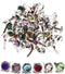 QianDanS 120Pcs Mini Brad Pearl Head Split Pins Round Paper Craft Fasteners Iron Brads for Paper Craft DIY Stamping Scrapbooking...