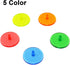 Honbay 100PCS Plastic Round Transparent Golf Ball Position Markers for Golf and Baseball (5 Color, 24mm)...