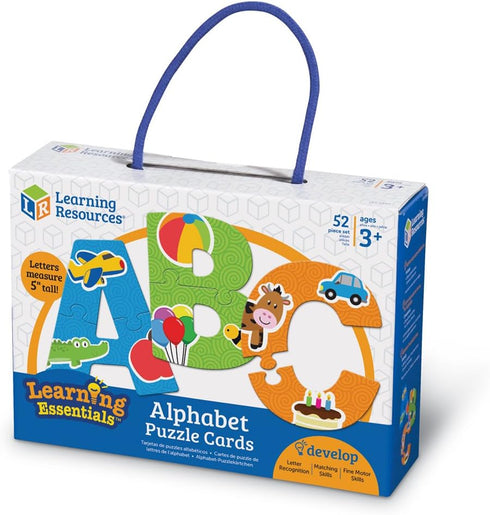 Learning Resources Alphabet Puzzle Cards, Early ABCs, Toddler Puzzle, 26-Self Correcting Puzzles, Alphabet Toys for Toddlers, ABC toys, 52 Pieces,...