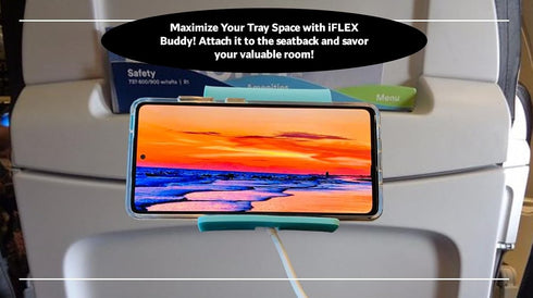 iFLEX Buddy Cell Phone and Tablet Stand Companion - Ideal for Air Travel, Work, and Home Use - Flexible Holder for All Mobile Devices - The Ultima...