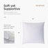 Acanva Decorative Throw Pillow Inserts for Sofa, Bed, Couch and Chair, Square Euro Sham Form Stuffer with Premium Polyester Microfiber, 2 Count (P...
