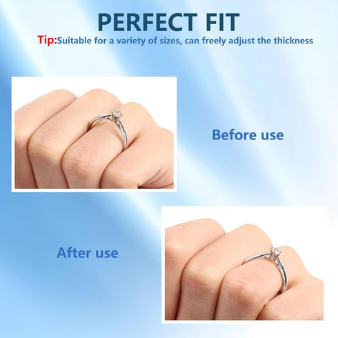 Eco-Friendly Innovative Ring Size Adjuster Adhesive with UV Light- Adjusts Any Ring Size, Easy Application & Removal, Ring Size Adjuster for Loose...