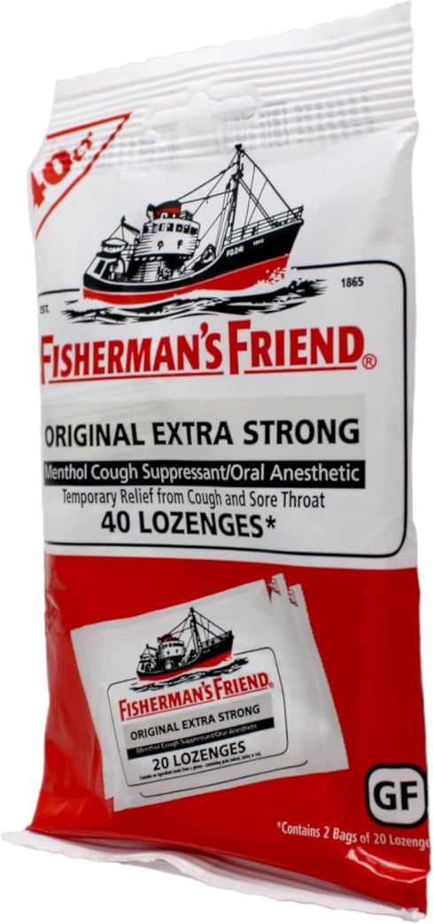 Fishermans Friend Original Extra Strong, 2 Packs of 40 Count...