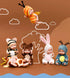 4 Inch Mini Baby Dolls 6pcs Gift Set, Cute Small Baby Doll Toys with Animal Clothes, Suitability Kids 3 and up A Edition...