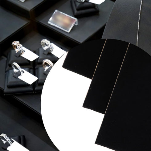 Black Self Adhesive Velvet Fabric, Peel Stick Liners Felt Sticky Flock Backing Paper Soft Sheets DIY Arts Crafts Making Drawers Jewelry Storage Bo...