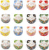 16Pcs Mix Ceramic Lucky Cat Colorful Porcelain Beads for Jewelry Making DIY Necklace Bracelet Charms Handmade Craft Supplies...