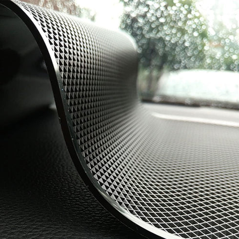 2 Pack Car Dashboard Anti-Slip Rubber Pad Grip Mat Magic Sticky Gripping Mat Non-Slip Nano PU Gel Grip Heavy Duty Storage Mounting Pads for Sungla...