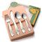 Kids Silverware Set Toddler Utensils 18/8 Stainless Steel 4PCS Fork Spoon and Knife Cutlery Child Flatware for Age 3+...