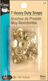 Dritz 5/8-Inch Heavy Duty Snaps, 7 Sets, Gilt...