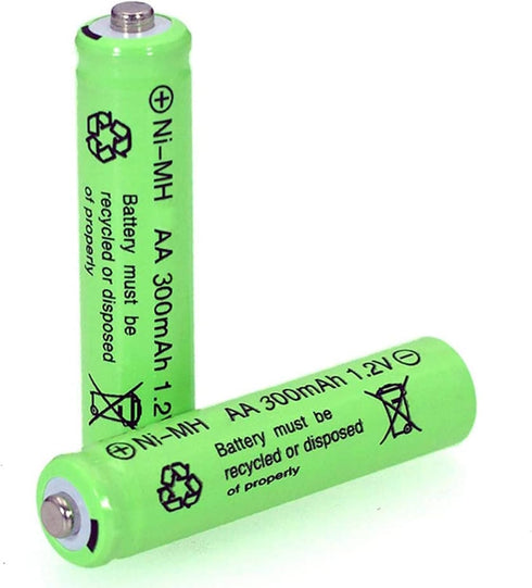12 Packs 1.2V AA 300mAh Ni-MH Rechargeable Batteries for Solar Lights (AA Size)...