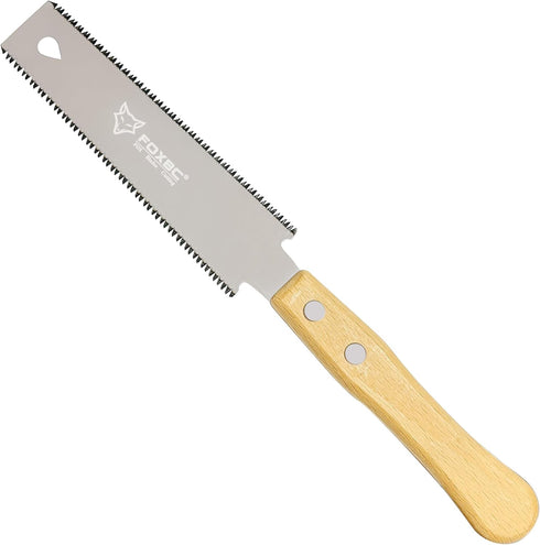 FOXBC Japanese Hand Saw Flush Cut Small Pull Saw Double-Edged Flexible for Woodworking Trim Saw...