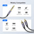 MOSWAG 1/4 inch TRS to Dual RCA Audio Cable,Gold Plated Copper Shell Heavy Duty 6.35mm 1/4 inch Male TRS to 2 RCA Male Stereo Audio Y Splitter Cab...