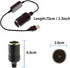 1ft USB A to 12V 8W Car Cigarette Lighter Power Adapter Cable for Dash Cams, GPS, LED Strips, and Automotive Electronics...