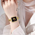 Dilando Cool Chain Metal Link Bands Compatible with Apple Watch 38mm 40mm 41mm Women Men, Gold Stainless Steel Bracelet with Bling Case for Iwatch...