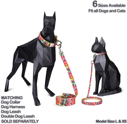 Pet Supplies, (Kaleidoscope Diamond) Cat Collar, Dog Collar, Cat Leash, Dog Leash for Cats, Kitten, Small, Medium and Large Dogs...