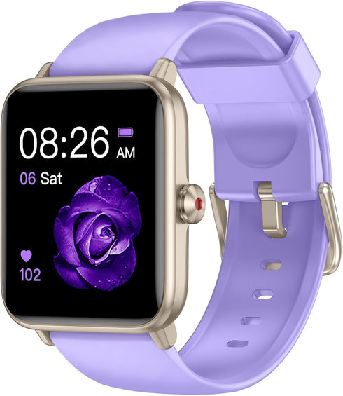 Smart Watch, Fitness Tracker with Heart Rate Monitor, Blood Oxygen, Sleep Tracking, 1.5 Inch Touchscreen Smartwatch for Android iOS Swimming Water...