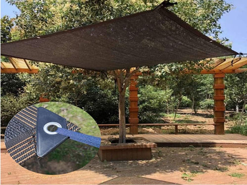 Dog Kennel Shade Cover 95% Sunblock Shade Tarp Panel Net Mesh with Grommets for Outdoor Dog House Large Pet Crate Chicken Coop, 10ft x 10ft...