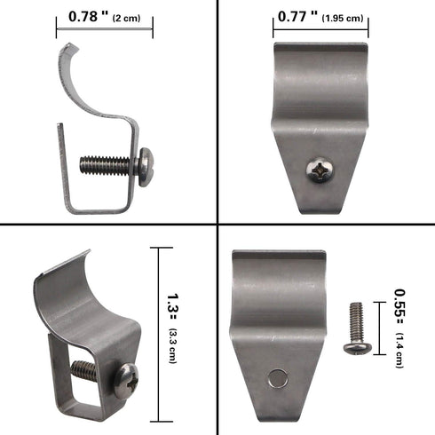 No-Hole Needed Vinyl Siding Clips Hooks Hanger for Hang Solar Powered Lights on Vinyl Siding with No Nails No Drilling, Easy removal (10 Pack)...