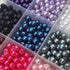 INSPIRELLE 1800 pieces 6mm Pearl Beads 30 Colors Plastic Spacers Beads for Jewelry Making and Crafting...