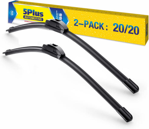 20"-2 Pack Windshield Wiper Blades Replacement For Ford F150 F250 F350 F450 F550 2008-1999 Expedition 2006-1999 Explorer 2010-2005 Mustang 2004-19...