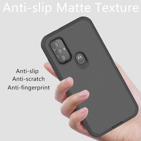 for Motorola Moto G Play 2023 Case, Heavy Duty Defender Case Shockproof Dustproof Protection 3 in 1 Rugged Phone Cover for Moto G Play 2023/ Moto ...