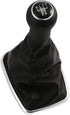 PARTOL 5 Speed Manual Shift Knob Boot, Car Gear Shifter Knob Gaiter Stick Head Lever PU Leather for VW Volkswagen MK4 GOLF/GTI/R32 1998-2005, 1998...