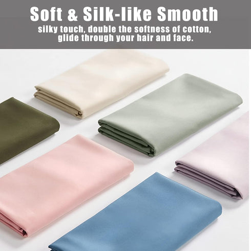 Pillow Cases Standard Size 2 Pack, Bamboo Rayon Cooling Pillowcases with Envelope Closure, Cool Breathable Pillow Case for Hot Sleepers & Night Sw...